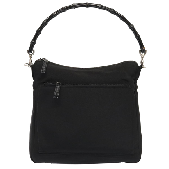 Gucci Bamboo Black Synthetic handbag - Picture 1 of 10